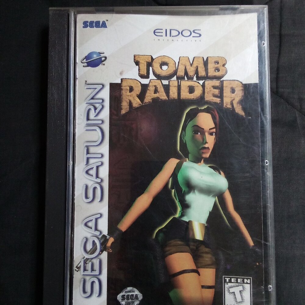 Tomb Raider Sega Saturn Game CIB Registration Card
